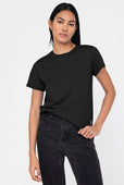 Relaxed Fit Vintage Women's T-shirt Black