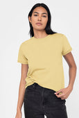 Relaxed Fit Vintage Women's T-shirt Yellow