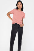 Relaxed Fit Vintage Women's T-shirt Pink