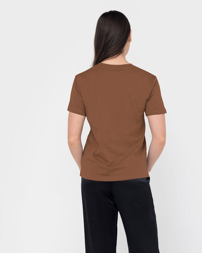 Relaxed Women&#39;s T-shirt Latte