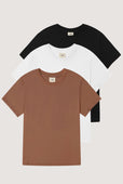 Relaxed Crew Neck T-shirt Pack (Coffee Break)