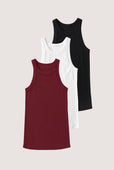 Rib Fitted Racer Tank Pack (Collegiate)